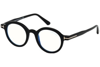 Okulary korekcyjne Tom Ford FT5664-B 001 Okrągłe Czarne