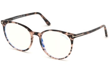 Okulary korekcyjne Tom Ford FT5575-B 054 Okrągłe Havana