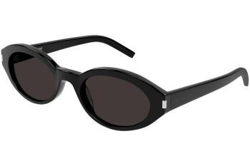 Napszemüvegek Saint Laurent SL567 001 Ovális Fekete