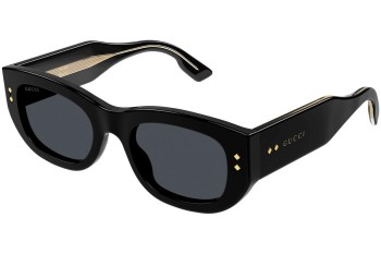 Okulary przeciwsłoneczne Gucci GG1215S 002 Kwadratowe Czarne Okulary przeciwsłoneczne Gucci GG1215S 002 Kwadratowe Czarne