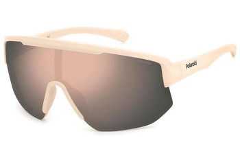 Ochelari de soare Polaroid PLD7047/S Z1P/JQ Polarized Lentilă unică | Shield Albi