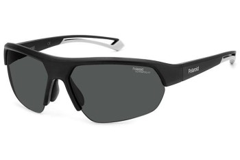 Okulary przeciwsłoneczne Polaroid PLD7048/S 003/E3 Polarized Prostokątne Czarne