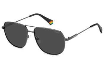 Слънчеви очила Polaroid PLD6195/S/X KJ1/M9 Polarized Пилотни Сребърна