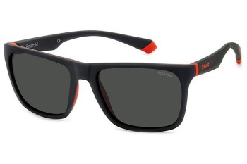 Okulary przeciwsłoneczne Polaroid PLD2141/S BLX/M9 Polarized Kwadratowe Czarne