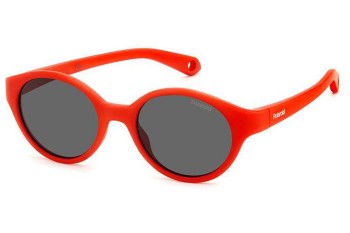 Слънчеви очила Polaroid Junior PLDK007/S C9A/M9 Polarized Овални Червена