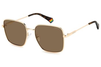 Zonnebril Polaroid PLD6194/S/X DDB/SP Polarized Vierkant Goud