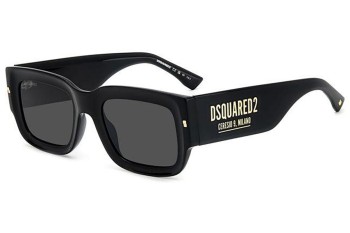 Solbriller Dsquared2 D20089/S 2M2/IR Rektangulær Sort