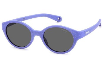 Zonnebril Polaroid Junior PLDK007/S MW2/M9 Polarized Ovaal Paars