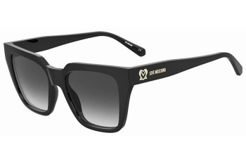 Okulary przeciwsłoneczne Love Moschino MOL065/S 807/9O Kwadratowe Czarne