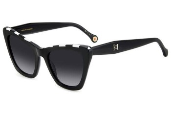 Okulary przeciwsłoneczne Carolina Herrera HER0129/S 80S/9O Kocie oczy Czarne