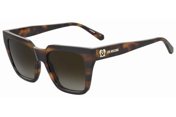 Ochelari de soare Love Moschino MOL065/S 05L/HA Pătrați Havana