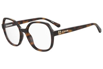 Okulary korekcyjne Love Moschino MOL616 05L Okrągłe Havana