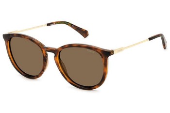 Слънчеви очила Polaroid PLD4143/S/X 086/SP Polarized Заоблени Хавана