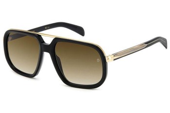 Okulary przeciwsłoneczne David Beckham DB7101/S 2M2/HA Pilotki (Aviator) Czarne