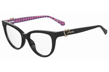 Okulary korekcyjne Love Moschino MOL609 807 Kocie oczy Czarne