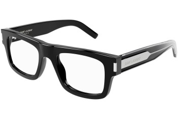 Okulary korekcyjne Saint Laurent SL574 001 Prostokątne Czarne