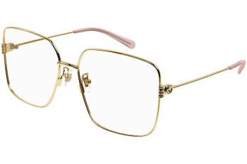 Briller Gucci GG1284OA 001 Firkantet Guld