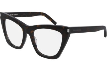 Glasögon Saint Laurent SL214KATEOPT 002 Cat Eye Havana