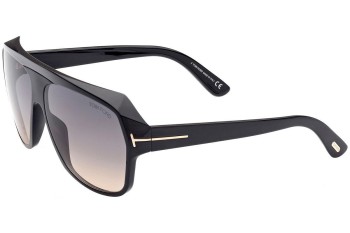 Ochelari de soare Tom Ford Hawkings FT0908 01B Pilot Negri