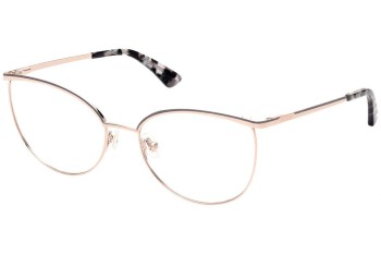 Okulary korekcyjne Guess GU2879 028 Kocie oczy Złote