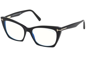 szemüvegeinket Tom Ford FT5709-B 001 Cat Eye Fekete