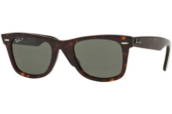 Okulary przeciwsłoneczne Ray-Ban Wayfarer Classic RB2140 902/58 Polarized Kwadratowe Havana