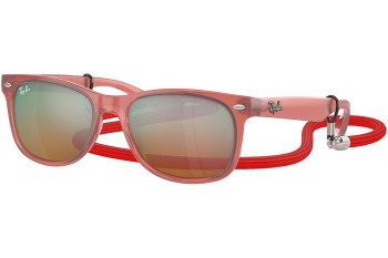 Okulary przeciwsłoneczne Ray-Ban Junior New Wayfarer Junior RJ9052S 7145A8 Kwadratowe Różowe