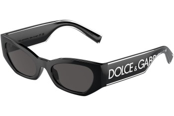 Ochelari de soare Dolce & Gabbana DG6186 501/87 Cat Eye Negri