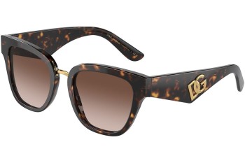 Okulary przeciwsłoneczne Dolce & Gabbana DG4437 502/13 Kocie oczy Havana