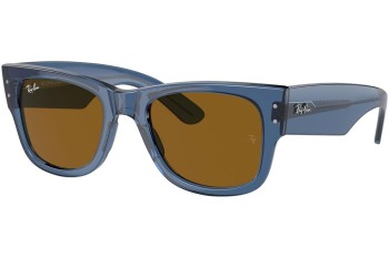 Solbriller Ray-Ban Mega Wayfarer RB0840S 668073 Firkantet Blå