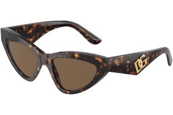 Okulary przeciwsłoneczne Dolce & Gabbana DG4439 502/73 Kocie oczy Havana