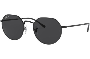 Okulary przeciwsłoneczne Ray-Ban Jack RB3565 002/48 Polarized Okrągłe Czarne