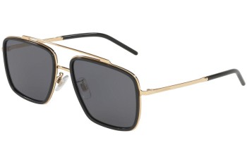 Ochelari de soare Dolce & Gabbana DG2220 02/81 Polarized Pătrați Negri