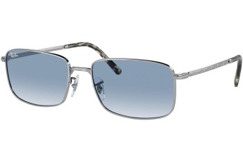 Okulary przeciwsłoneczne Ray-Ban RB3717 003/3F Prostokątne Srebrne