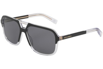 Ochelari de soare Dolce & Gabbana DG4354 501/81 Polarized Pilot Negri