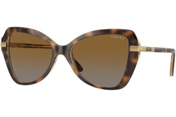 Ochelari de soare Vogue Eyewear VO5479S 1508T5 Polarized Cat Eye Havana