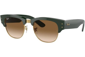 Ochelari de soare Ray-Ban Mega Clubmaster RB0316S 136851 Browline Verzi