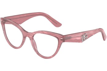 Okulary korekcyjne Dolce & Gabbana DG3372 3405 Kocie oczy Różowe