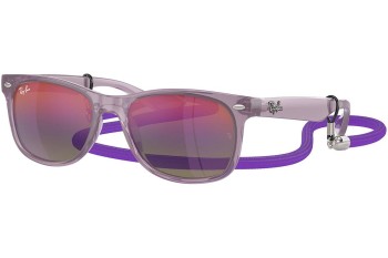 Слънчеви очила Ray-Ban Junior New Wayfarer Junior RJ9052S 7147B1 Квадратни Виолетова