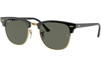 Solbriller Ray-Ban Clubmaster RB3016 901/58 Polarized Browline Sort