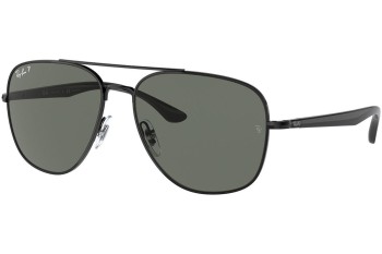 Okulary przeciwsłoneczne Ray-Ban RB3683 002/58 Polarized Pilotki (Aviator) Czarne