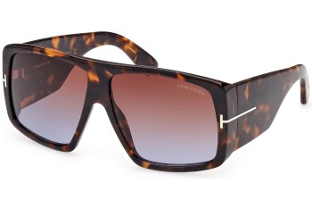 Okulary przeciwsłoneczne Tom Ford FT1036 56F Kwadratowe Havana