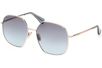 Solbriller Max Mara MM0061 28W Rund Guld