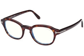 Okulary korekcyjne Tom Ford FT5871-B 052 Okrągłe Havana