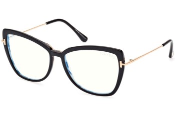 Okulary korekcyjne Tom Ford FT5882-B 005 Kocie oczy Czarne