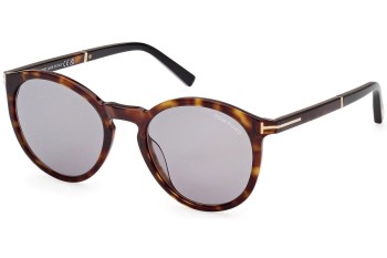 Solbriller Tom Ford FT1021 52A Rund Havana