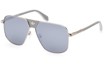 Okulary przeciwsłoneczne Adidas Originals OR0091 16C Pilotki (Aviator) Srebrne