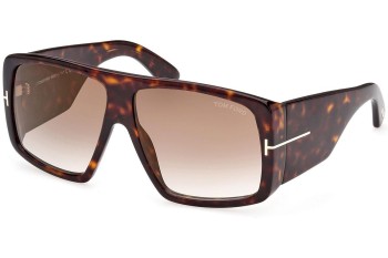 Okulary przeciwsłoneczne Tom Ford FT1036 52F Kwadratowe Havana