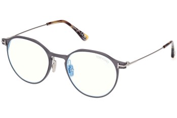 Okulary korekcyjne Tom Ford FT5866-B 013 Okrągłe Szare