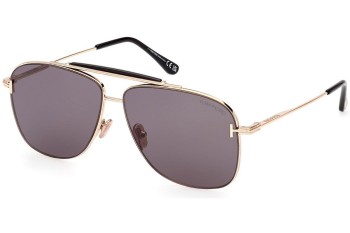 Solbriller Tom Ford FT1017 28A Pilot Guld